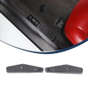 C8 Corvette Carbon Fiber Emergency Door Unlock Trim Covers