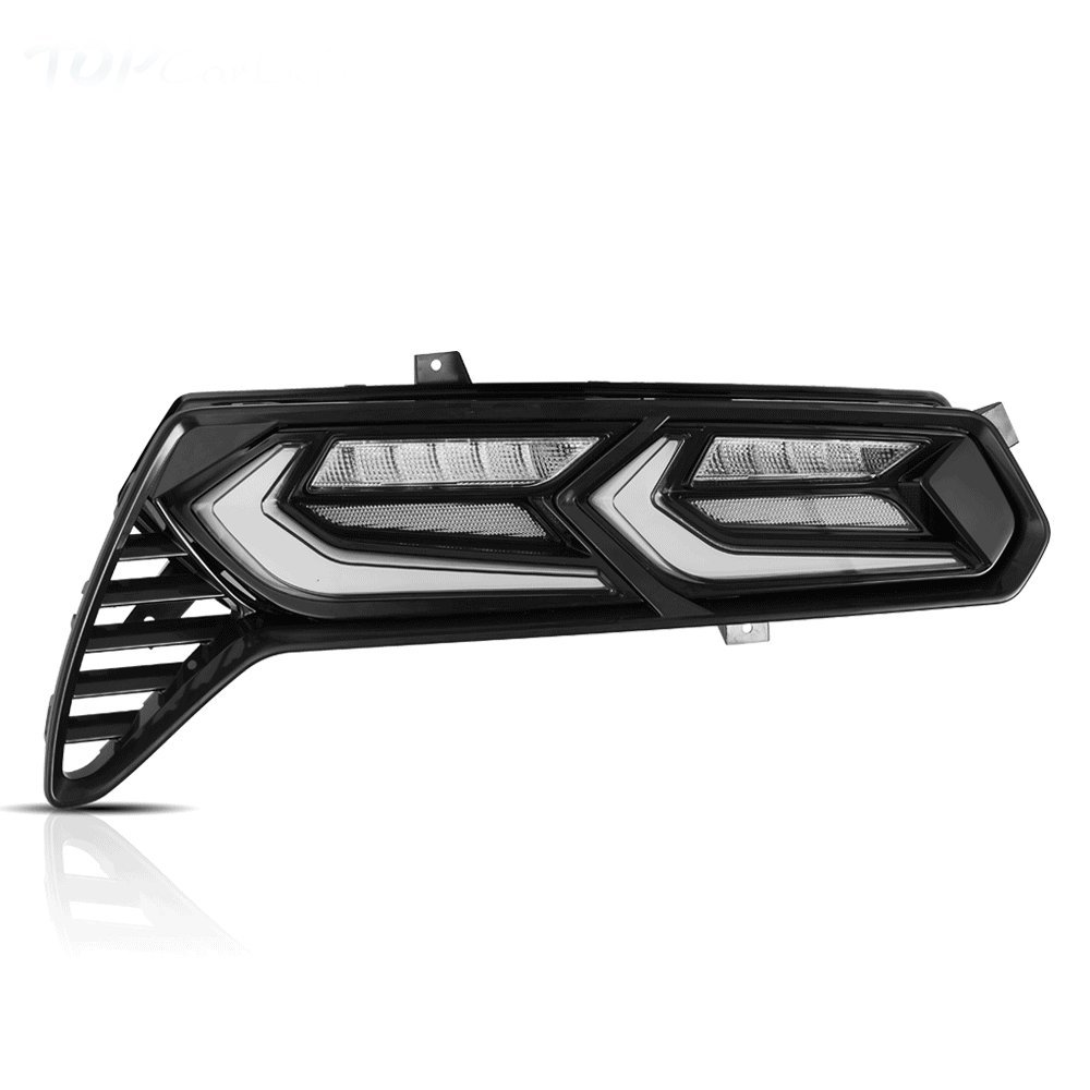 2014-19 C7 Corvette C8 Style RGB Flow Sequential Smoked LED Rear Tail Lights - Image 2
