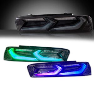 2016 – 18 Camaro Smoked RGB Flow C8 Style Rear Tail Lights