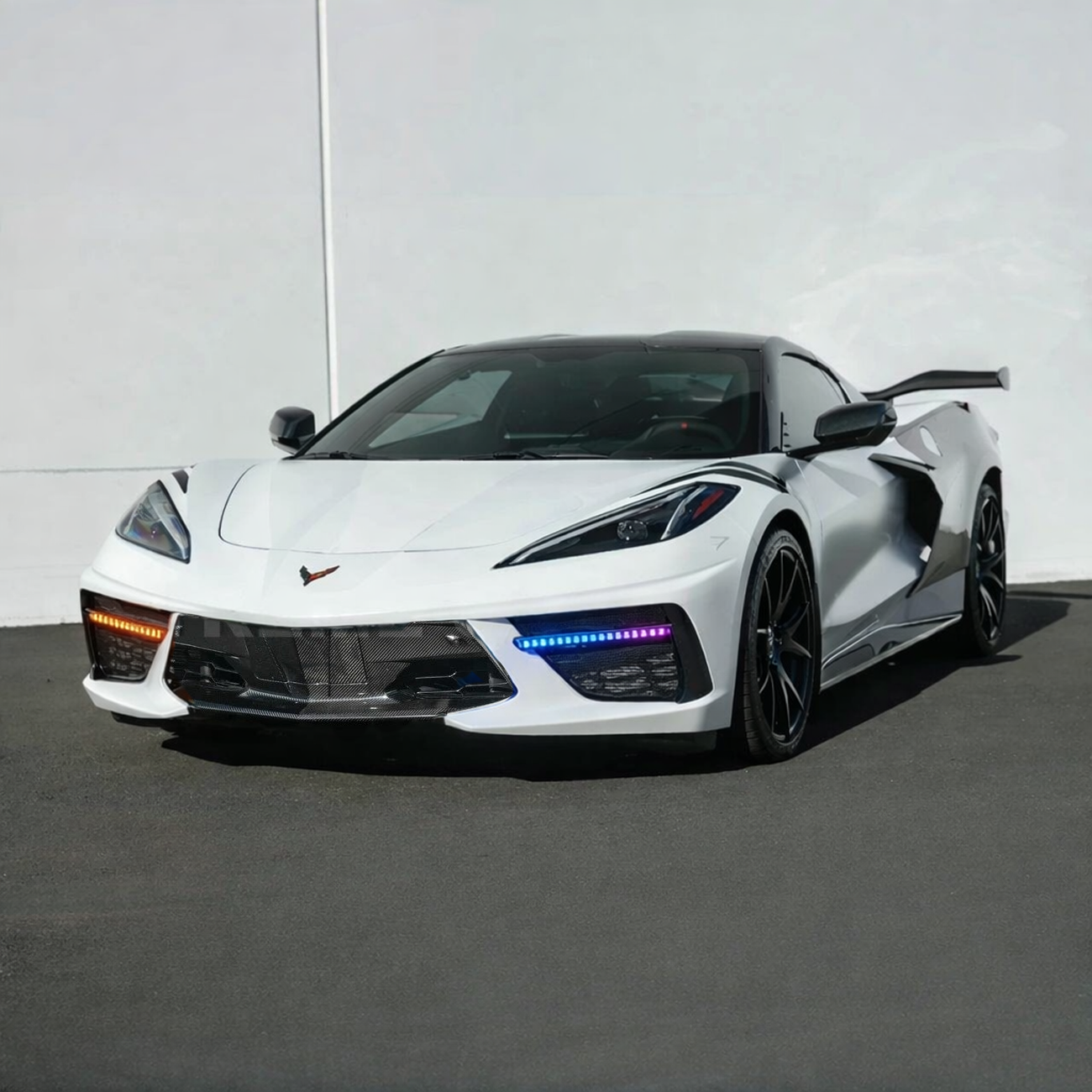 C8 Corvette Stingray RGB Flow LED DRL Grille Bezels - Image 6