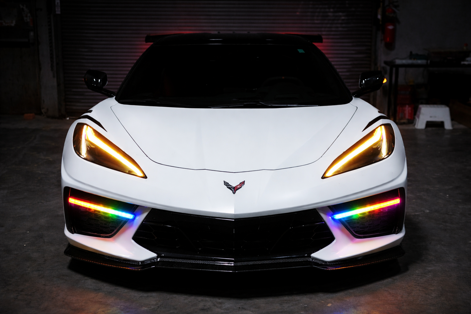 C8 Corvette Stingray RGB Flow LED DRL Grille Bezels - Image 7