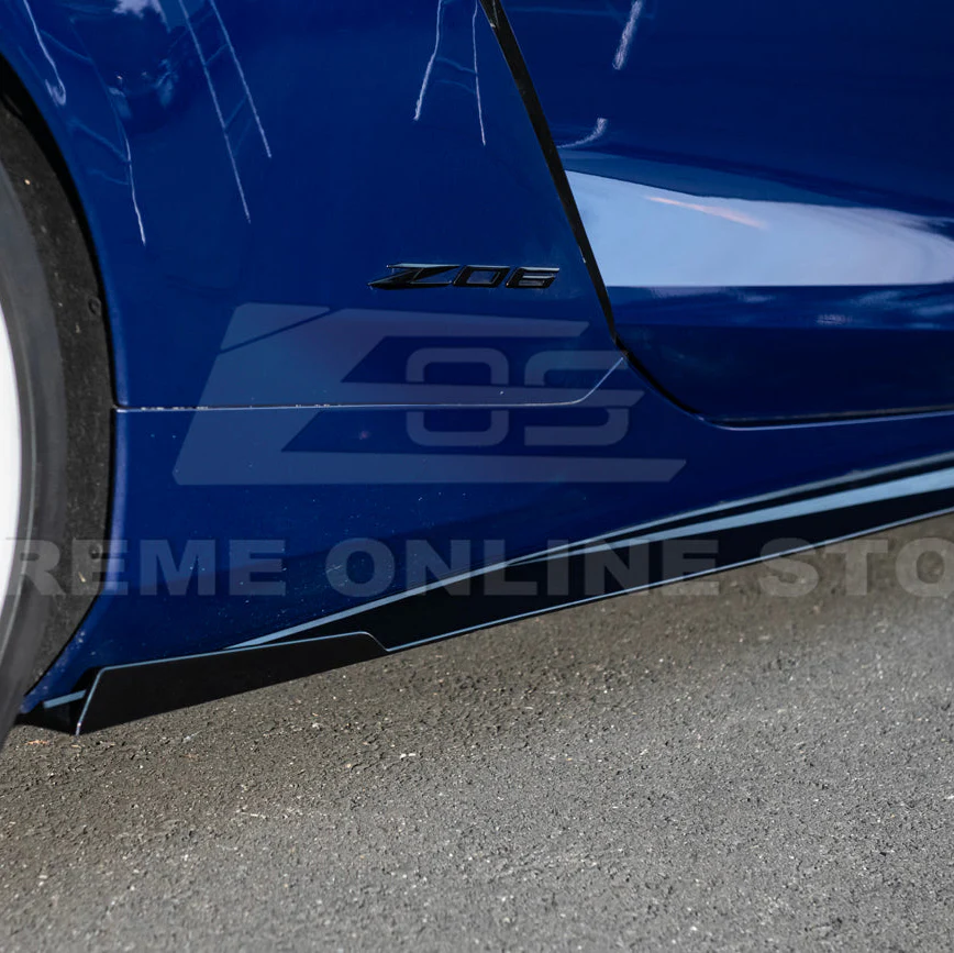 C8 Corvette Z06 / E-Ray / ZR1 Carbon Fiber Performance Side Skirts - Image 12