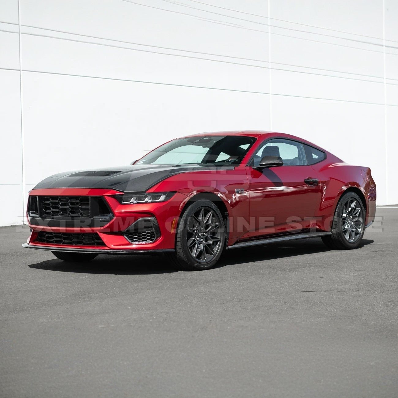 2024+ Mustang S650 Carbon Fiber Add-On Side Skirts Extensions - Image 3