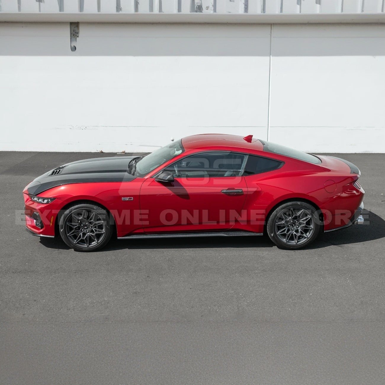 2024+ Mustang S650 Carbon Fiber Add-On Side Skirts Extensions - Image 5