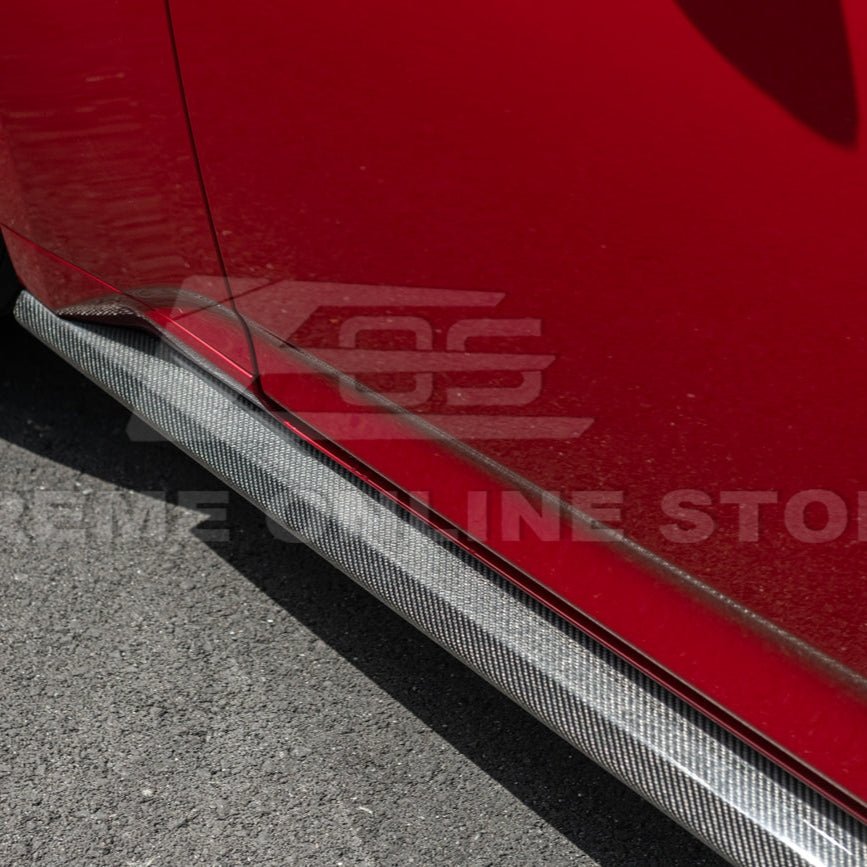 2024+ Mustang S650 Carbon Fiber Add-On Side Skirts Extensions - Image 9