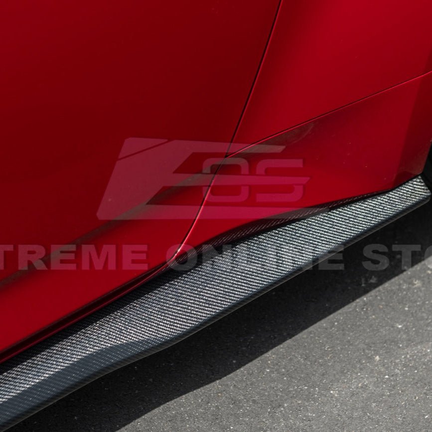 2024+ Mustang S650 Carbon Fiber Add-On Side Skirts Extensions - Image 12