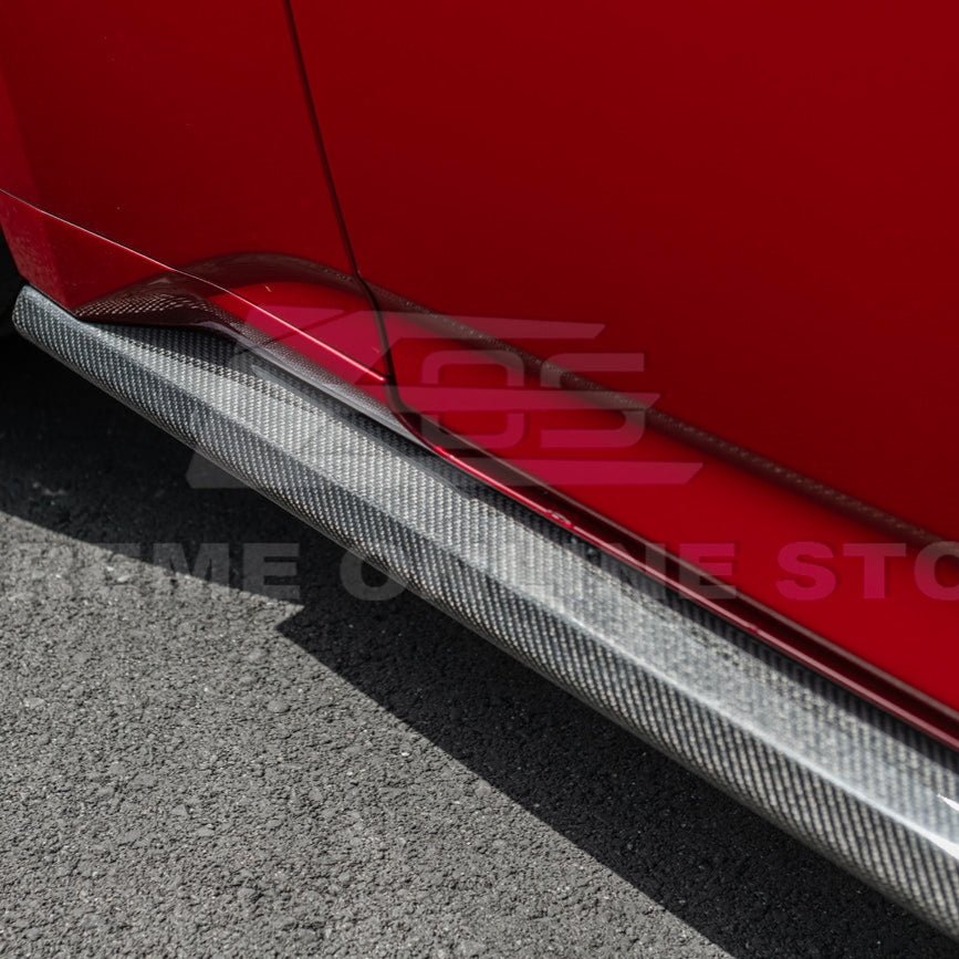 2024+ Mustang S650 Carbon Fiber Add-On Side Skirts Extensions - Image 10