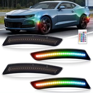 2016 – 24 Camaro Smoked RGB LED Side Markers