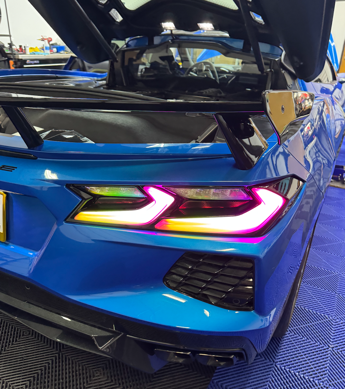 C8 Corvette RGB Flow Smoked Euro LED Tail Lights - Image 4