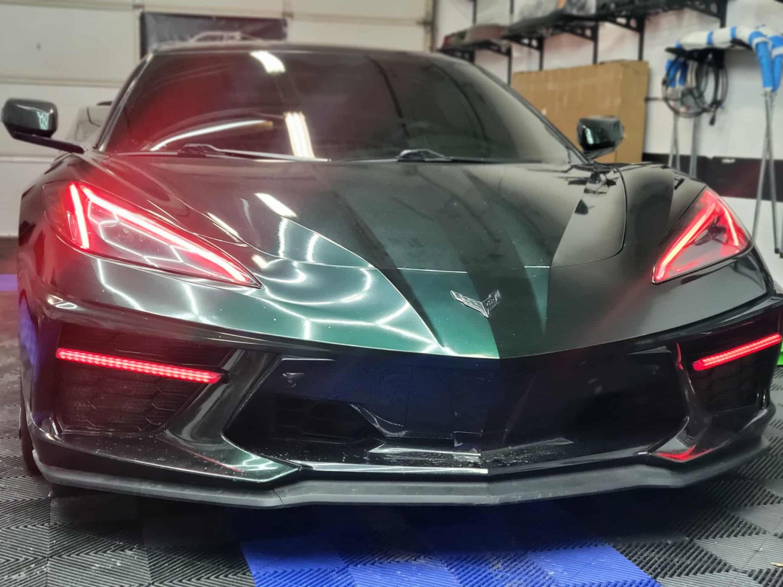 C8 Corvette Stingray RGB Flow LED DRL Grille Bezels - Image 2