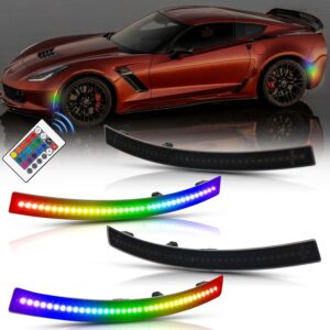 2014 – 19 Corvette C7 Smoked RGB LED Side Markers