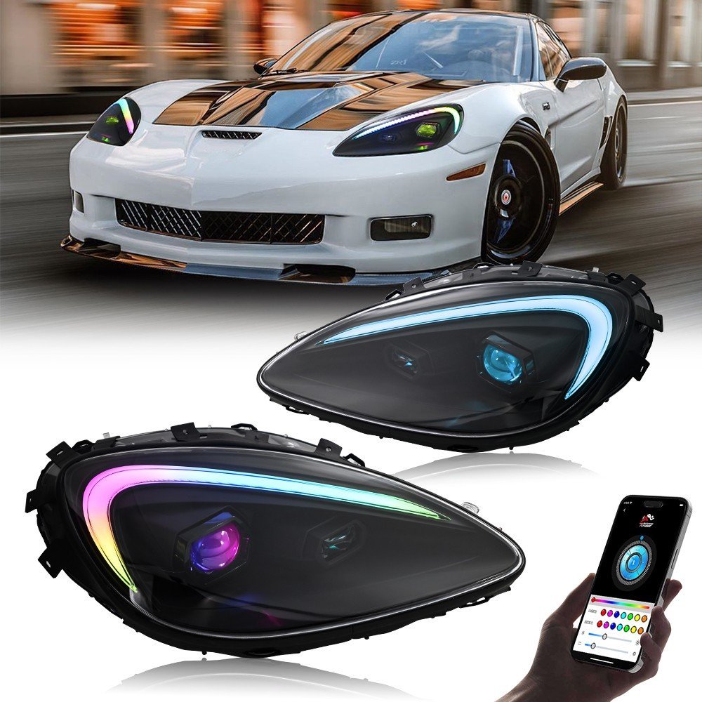 2005 – 13 Corvette C6 RGB LED Headlights
