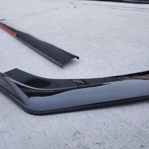 Universal red body kit Bumper lip splitter